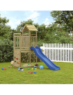 Set da Gioco da Esterno in Legno di Pino Impregnato