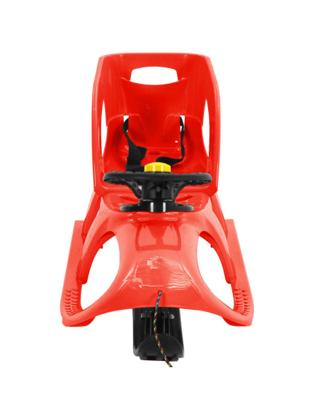 Slittino con Seduta e Volante Rosso 102,5x40x23cm Polipropilene