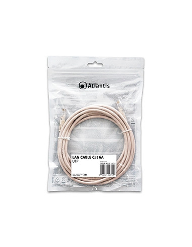 Atlantis cavo di Rete Cat 6A: Cavo di rete UTP (patch cord) categoria Cat-6A Rame Lunghezza 3m P019-LN_6A-U-3C