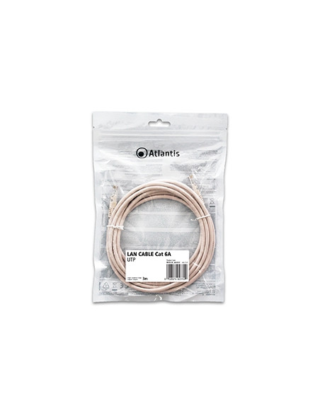 Atlantis cavo di Rete Cat 6A: Cavo di rete UTP (patch cord) categoria Cat-6A Rame Lunghezza 3m P019-LN_6A-U-3C