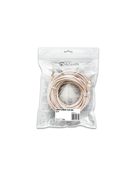Atlantis cavo di Rete Cat 6A: Cavo di rete UTP (patch cord) categoria Cat-6A Rame Lunghezza 10m P019-LN_6A-U-XC