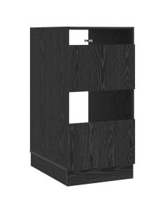 Mobile da lavanderia con porta Rovere Nero 50 x 68 x 102 cm
