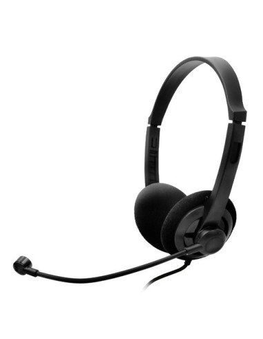 CUFFIA STEREO CON MICROFONO ATLANTIS P003-USB501 USB cavo 1,8m Nero