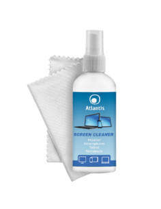 BOMBOLETTA SPRAY ATLANTIS P002-1002227 Detergente per monitor 100ml + panno microfibra 20x20 cm