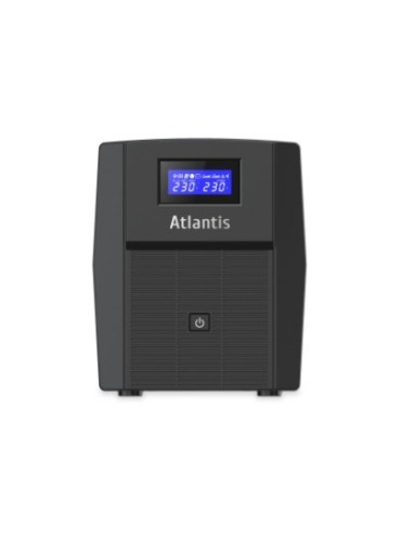 UPS ATLANTIS A03-HP1503 1200VA (720W) Sinewave Line Interactive 2x12V-7Ah Display LCD e LED stato UPS USB-HID 3xIEC 2xSchuko