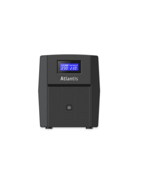 UPS ATLANTIS A03-HP1503 1200VA (720W) Sinewave Line Interactive 2x12V-7Ah Display LCD e LED stato UPS USB-HID 3xIEC 2xSchuko
