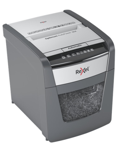Rexel Optimum AutoFeed+ 50X distruggi documenti Triturazione incrociata 55 dB 22 cm Nero, Grigio