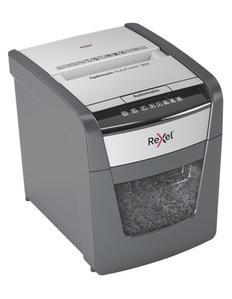 Rexel Optimum AutoFeed+ 50X distruggi documenti Triturazione incrociata 55 dB 22 cm Nero, Grigio