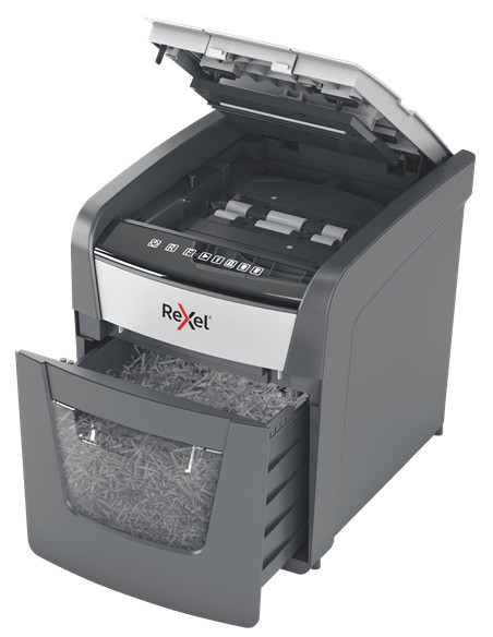 Rexel Optimum AutoFeed+ 50X distruggi documenti Triturazione incrociata 55 dB 22 cm Nero, Grigio