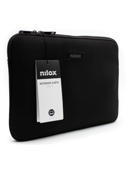 Nilox NXF1401 borsa per laptop 35,8 cm (14.1") Custodia a tasca Nero
