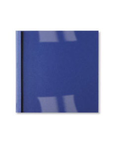 GBC Copertine rilegatura termica LeatherGrain 3mm blu royal(100) 2