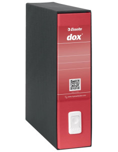 Esselte Dox 1 raccoglitore ad anelli A4 Nero, Rosso 2