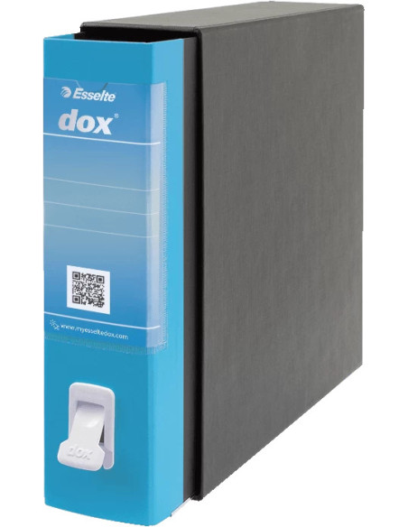 Esselte Dox 2 raccoglitore ad anelli A4 Nero, Blu