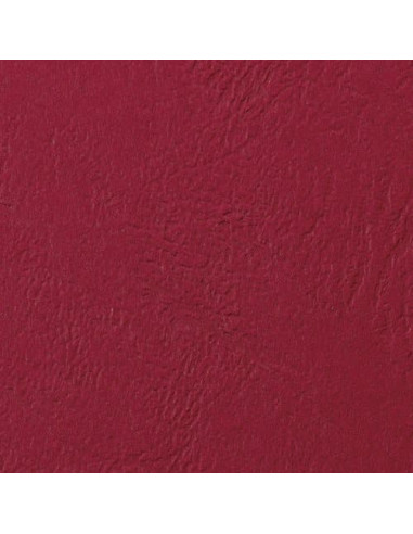 GBC Copertine rilegatura LeatherGrain 250 gsm rosso scuro (100)