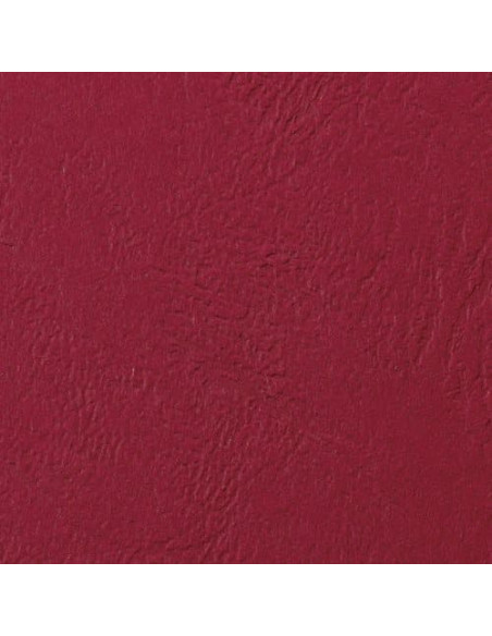 GBC Copertine rilegatura LeatherGrain 250 gsm rosso scuro (100)