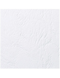 GBC Copertine rilegatura LeatherGrain 250 gsm bianche (100) 2