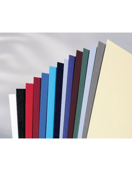 GBC Copertine rilegatura LeatherGrain 250 gsm bianche (100)