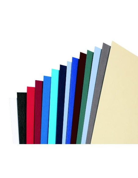 GBC Copertine rilegatura LeatherGrain 250 gsm blu royal (100)