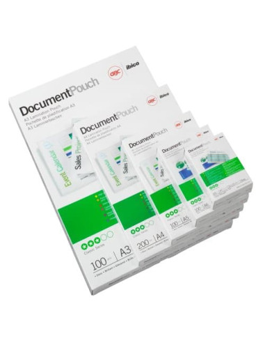 GBC Pouch per plastificazione documenti A4 2x75mic lucide (100)