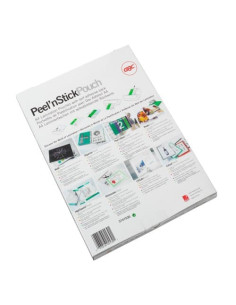 GBC Pouch plastificazione Peel`n Stick A4 2x125 mic lucide (100) 2