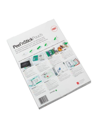 GBC Pouch plastificazione Peel`n Stick A4 2x125 mic lucide (100)