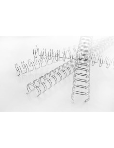 GBC Spirali metalliche WireBind argento 6 mm (100) 2
