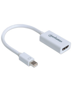 Manhattan 151399 cavo e adattatore video 0,17 m HDMI tipo A (Standard) Mini DisplayPort Bianco 2