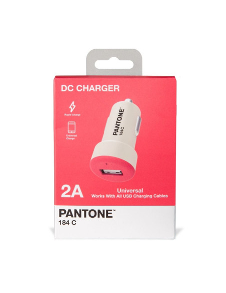 Celly PT-DC1USBP Caricabatterie per dispositivi mobili Universale Rosa, Bianco Accendisigari Auto