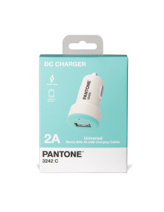 Celly PT-DC1USBL Caricabatterie per dispositivi mobili Universale Ciano, Bianco Accendisigari Auto 2