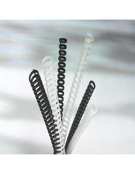 GBC Dorsi ClickBind trasparenti effetto ghiaccio 16 mm (50)