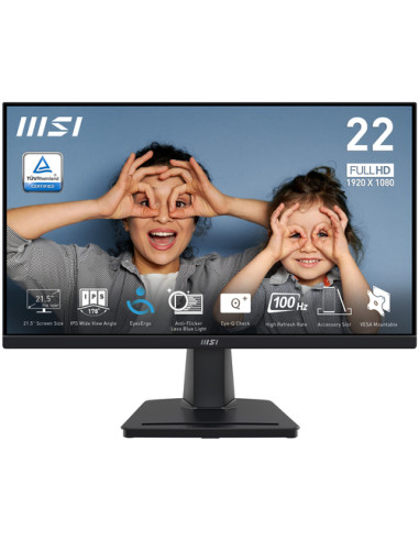 MSI PRO MP225 Monitor PC 54,6 cm (21.5") 1920 x 1080 Pixel Full HD LED Nero