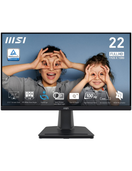 MSI PRO MP225 Monitor PC 54,6 cm (21.5") 1920 x 1080 Pixel Full HD LED Nero