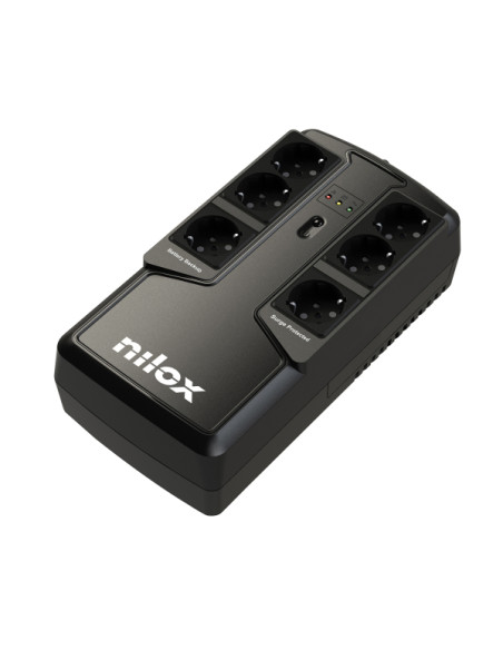 Nilox NXGCLIO8501X5V2 gruppo di continuità (UPS) A linea interattiva 0,85 kVA 595 W 6 presa(e) AC