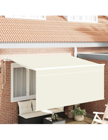 Tenda Retrattile Crema 300 x 200 cm Poliestere e Alluminio