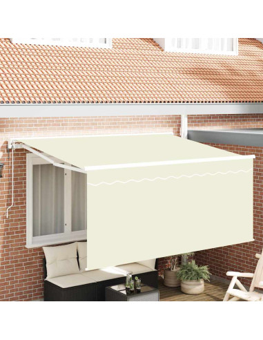 Tenda Retrattile Crema 300 x 200 cm Poliestere e Alluminio