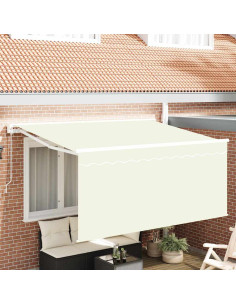 Tenda Retrattile Crema 300 x 200 cm Tessuto