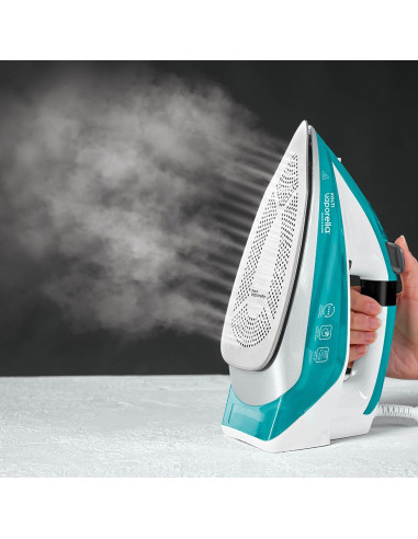 Polti Vaporella Quick & Slide QS210 Ferro a vapore Alluminio 2400 W Verde, Bianco