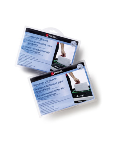 Rexel Fogli lubrificanti per distruggidocumenti (12)