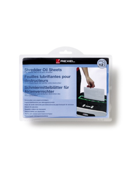 Rexel Fogli lubrificanti per distruggidocumenti (12)