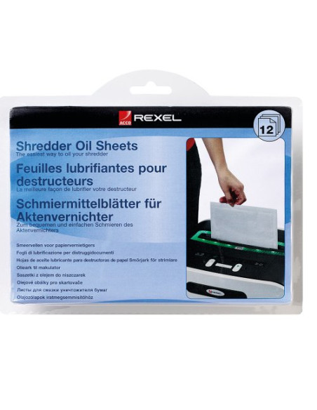 Rexel Fogli lubrificanti per distruggidocumenti (20)