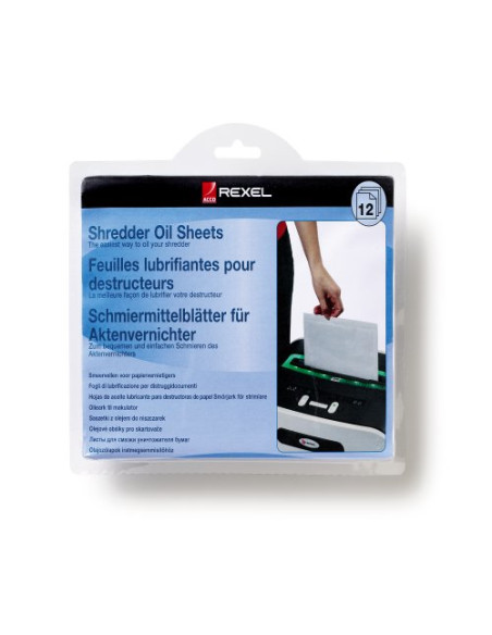 Rexel Fogli lubrificanti per distruggidocumenti (20)