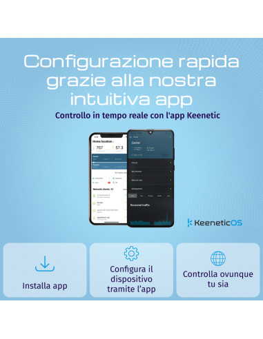 Keenetic Buddy 4 Range Extender Wi-Fi N300 con funzionalità Mesh e porta Fast Ethernet