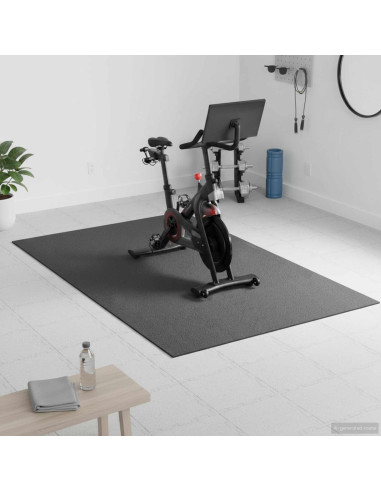 Tappetino di Protezione Sportiva Nero 183 x 122 x 0,6 cm PVC