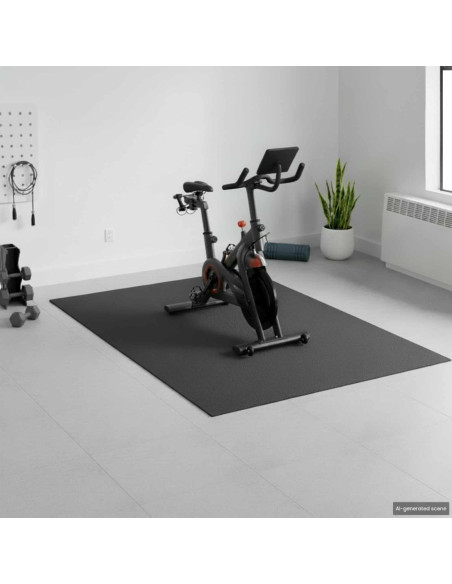 Tappetino di Protezione Sportiva Nero 213 x 152 x 0,6 cm PVC