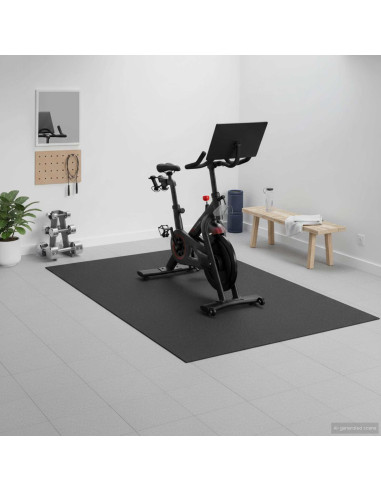 Tappetino di Protezione Sportiva Nero 243 x 152 x 0,6 cm PVC