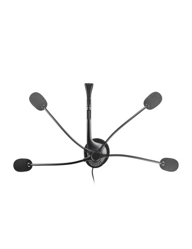 NGS MS103 MAX Auricolare Cablato A Padiglione Musica e Chiamate Nero