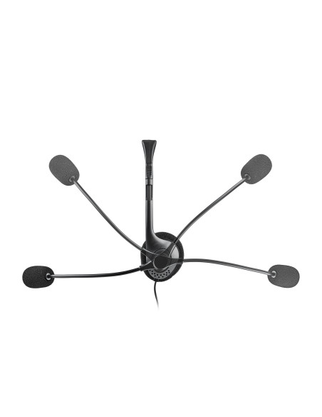 NGS MS103 MAX Auricolare Cablato A Padiglione Musica e Chiamate Nero