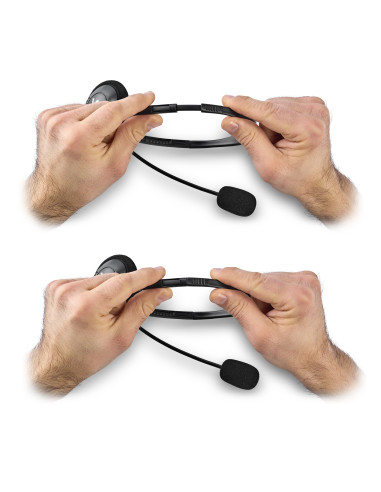 NGS MS103 MAX Auricolare Cablato A Padiglione Musica e Chiamate Nero