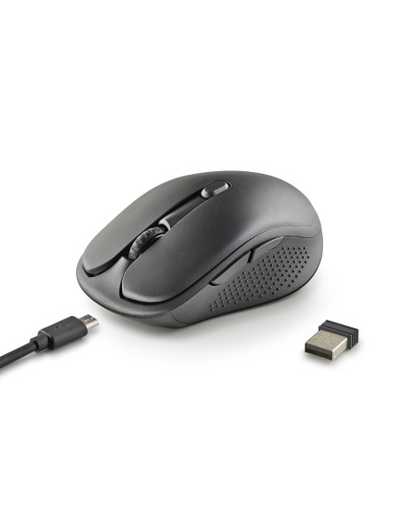 NGS EVO RUST mouse Ufficio Mano destra RF Wireless Ottico 1600 DPI