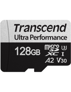 TRANSCEND MEMORY CARD 128GB microSD w/ adapter UHS-I U3 A2 Ultra Performance